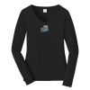 Ladies Long Sleeve Fan Favorite V Neck Tee Thumbnail