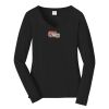 Ladies Long Sleeve Fan Favorite V Neck Tee Thumbnail