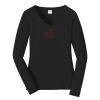 Ladies Long Sleeve Fan Favorite V Neck Tee Thumbnail