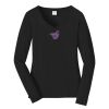 Ladies Long Sleeve Fan Favorite V Neck Tee Thumbnail
