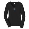 Ladies Long Sleeve Fan Favorite V Neck Tee Thumbnail