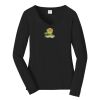 Ladies Long Sleeve Fan Favorite V Neck Tee Thumbnail