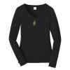Ladies Long Sleeve Fan Favorite V Neck Tee Thumbnail