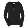 Ladies Long Sleeve Fan Favorite V Neck Tee Thumbnail