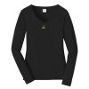 Ladies Long Sleeve Fan Favorite V Neck Tee Thumbnail