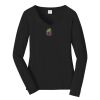 Ladies Long Sleeve Fan Favorite V Neck Tee Thumbnail