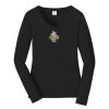 Ladies Long Sleeve Fan Favorite V Neck Tee Thumbnail