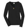 Ladies Long Sleeve Fan Favorite V Neck Tee Thumbnail