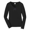 Ladies Long Sleeve Fan Favorite V Neck Tee Thumbnail