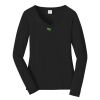Ladies Long Sleeve Fan Favorite V Neck Tee Thumbnail