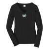 Ladies Long Sleeve Fan Favorite V Neck Tee Thumbnail