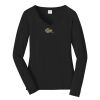 Ladies Long Sleeve Fan Favorite V Neck Tee Thumbnail