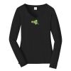 Ladies Long Sleeve Fan Favorite V Neck Tee Thumbnail