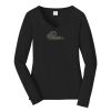 Ladies Long Sleeve Fan Favorite V Neck Tee Thumbnail