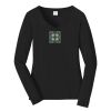 Ladies Long Sleeve Fan Favorite V Neck Tee Thumbnail