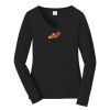 Ladies Long Sleeve Fan Favorite V Neck Tee Thumbnail