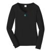 Ladies Long Sleeve Fan Favorite V Neck Tee Thumbnail