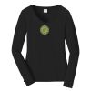 Ladies Long Sleeve Fan Favorite V Neck Tee Thumbnail