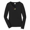 Ladies Long Sleeve Fan Favorite V Neck Tee Thumbnail