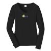 Ladies Long Sleeve Fan Favorite V Neck Tee Thumbnail