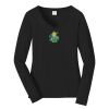 Ladies Long Sleeve Fan Favorite V Neck Tee Thumbnail