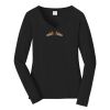 Ladies Long Sleeve Fan Favorite V Neck Tee Thumbnail
