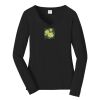 Ladies Long Sleeve Fan Favorite V Neck Tee Thumbnail