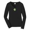 Ladies Long Sleeve Fan Favorite V Neck Tee Thumbnail
