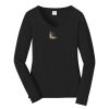Ladies Long Sleeve Fan Favorite V Neck Tee Thumbnail