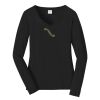 Ladies Long Sleeve Fan Favorite V Neck Tee Thumbnail