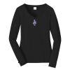 Ladies Long Sleeve Fan Favorite V Neck Tee Thumbnail