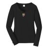 Ladies Long Sleeve Fan Favorite V Neck Tee Thumbnail