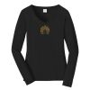 Ladies Long Sleeve Fan Favorite V Neck Tee Thumbnail