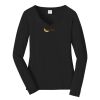 Ladies Long Sleeve Fan Favorite V Neck Tee Thumbnail
