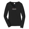 Ladies Long Sleeve Fan Favorite V Neck Tee Thumbnail