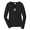 Ladies Long Sleeve Fan Favorite V Neck Tee Thumbnail