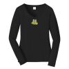 Ladies Long Sleeve Fan Favorite V Neck Tee Thumbnail