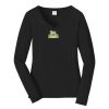 Ladies Long Sleeve Fan Favorite V Neck Tee Thumbnail