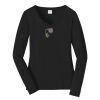 Ladies Long Sleeve Fan Favorite V Neck Tee Thumbnail