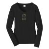 Ladies Long Sleeve Fan Favorite V Neck Tee Thumbnail
