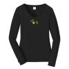 Ladies Long Sleeve Fan Favorite V Neck Tee Thumbnail