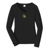 Ladies Long Sleeve Fan Favorite V Neck Tee Thumbnail