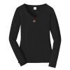 Ladies Long Sleeve Fan Favorite V Neck Tee Thumbnail