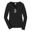 Ladies Long Sleeve Fan Favorite V Neck Tee Thumbnail