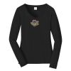 Ladies Long Sleeve Fan Favorite V Neck Tee Thumbnail