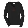 Ladies Long Sleeve Fan Favorite V Neck Tee Thumbnail