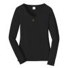Ladies Long Sleeve Fan Favorite V Neck Tee Thumbnail