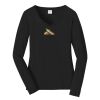 Ladies Long Sleeve Fan Favorite V Neck Tee Thumbnail