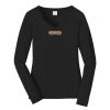 Ladies Long Sleeve Fan Favorite V Neck Tee Thumbnail