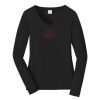 Ladies Long Sleeve Fan Favorite V Neck Tee Thumbnail